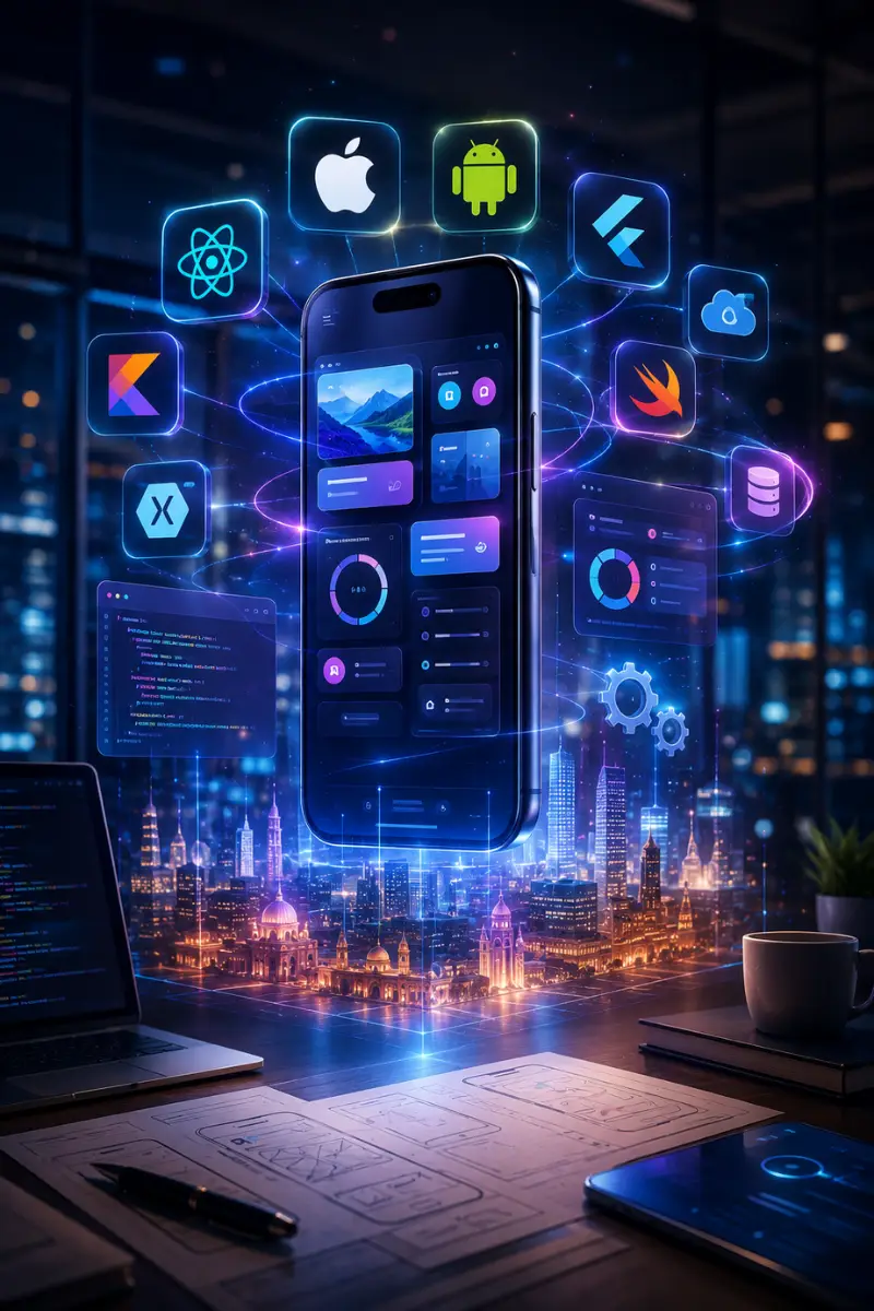 Person holding a smartphone showing the home screen with popular apps like Instagram, Facebook, YouTube, Prime Video, and Spotify